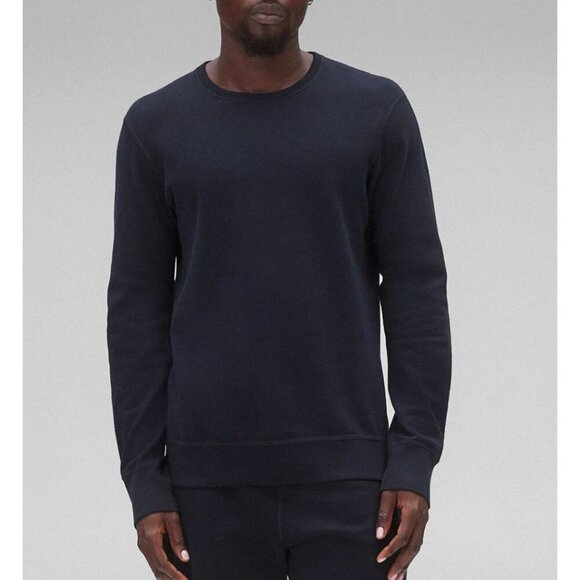Reigning Champ Men's Brushed Terry Crewneck in Navy Size XS - Picture 1 of 7